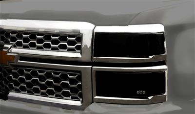 HEADLIGHT COVER 2 PC CARBON FI
