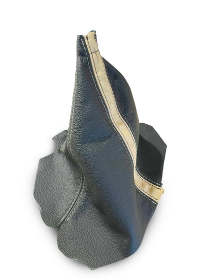 For 1997-2004 CORVETTE C5 Black & Oak Tan Leather Shift, E-Brake boot, Console, Grab, 2X Door Handle Cover