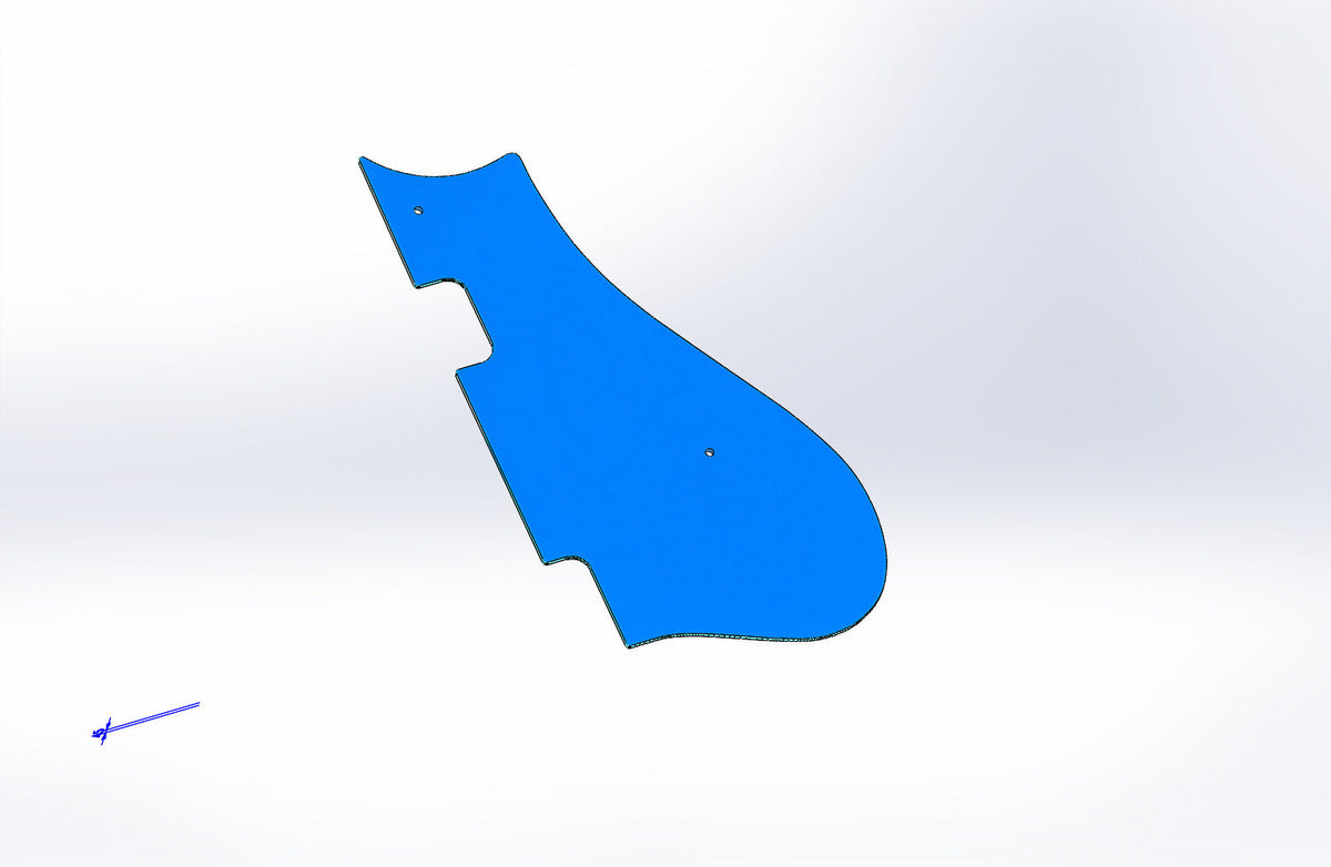 CARBON FIBER Custom Guitar Pickguard Fits Harmony Rocket 2 Pickups H54 H56