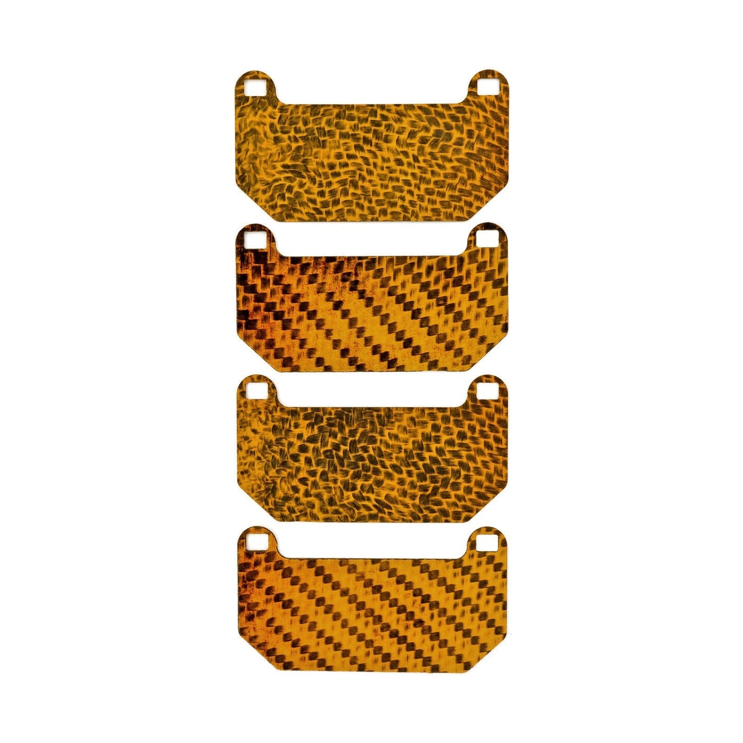 HEL Performance Carbon Fiber Brake Pad Shims for Maserati Quattroporte V 4.2 with rear ATE calipers 2004-on