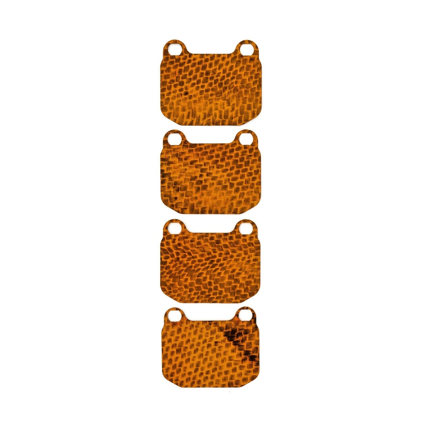 HEL Performance Carbon Fiber Brake Pad Shims for Mitsubishi Lancer Evo 6 and 7 with Brembo calipers 1999-on