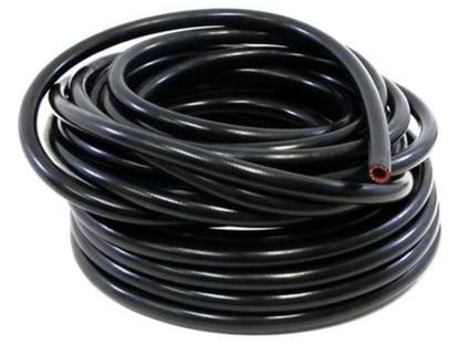 HPS 1/8" ID Black High Temp Reinforced Silicone Heater Hose Tubing, 3mm ID