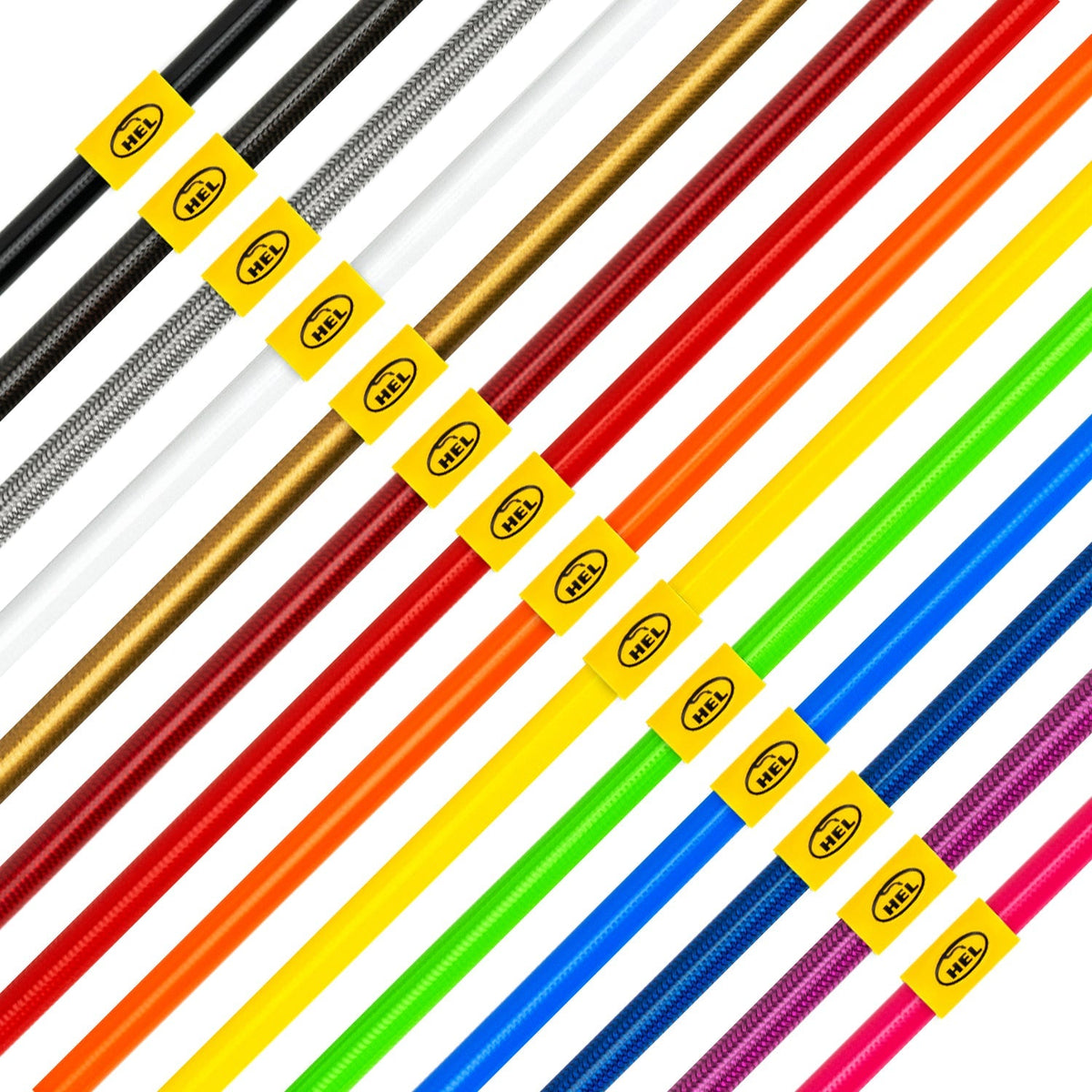HEL Performance Brake Lines for Toyota Yaris 1.5 2017-, Stainless Steel Braided