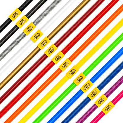 HEL Performance Fuel Injector Lines for Volkswagen Golf MK1 8V (M12 Injectors), Stainless Steel Braided
