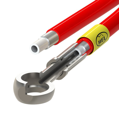 HEL Performance Brake Lines for Mercedes SLK Class 171 Series SLK200 K 2.0 Supercharged 2004-, Stainless Steel Braided