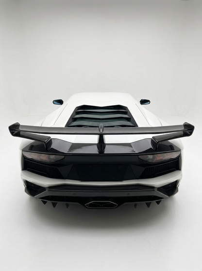 Carbon Fiber SVJ Style Rear Wing Spoiler for Lamborghini Aventador S LP740 | Dual-Plane Aero Blade