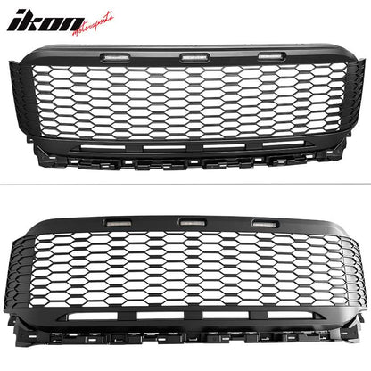 2021-2023 Ford F-150 Grill R Style Front Mesh Car Grille w/ LED ABS