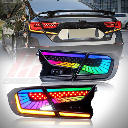 HRS 2018-22 Honda Accord LED Tail Lights V3 - FULL RGB