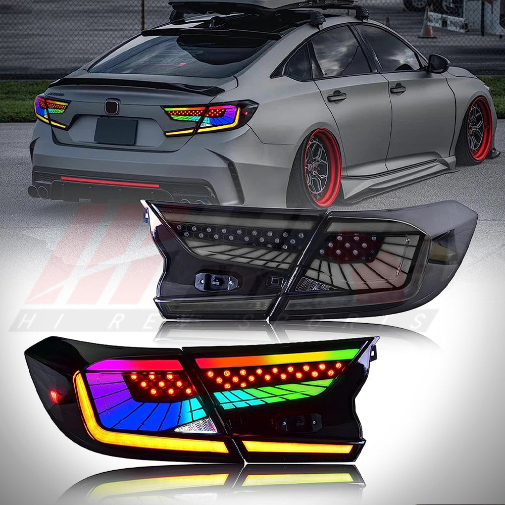 HRS 2018-22 Honda Accord LED Tail Lights V3 - FULL RGB