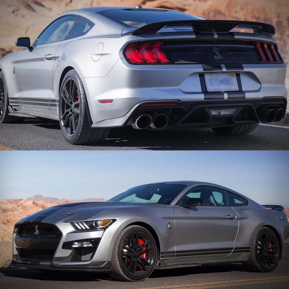 2015-2022 Ford Mustang GT500 Style Trunk Spoiler — Gloss Black