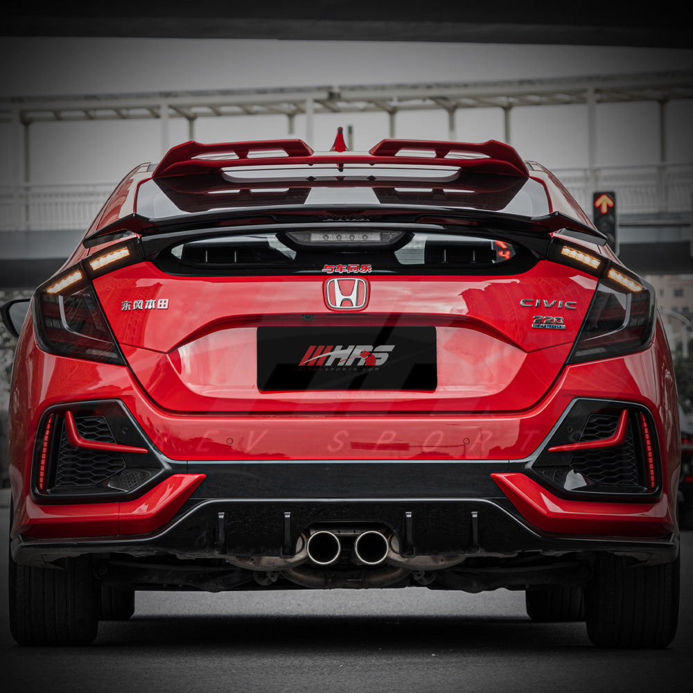 HRS 2017-21 Honda Civic 10th Gen Hatchback FK7-FK8 Hatch Spoiler - V3