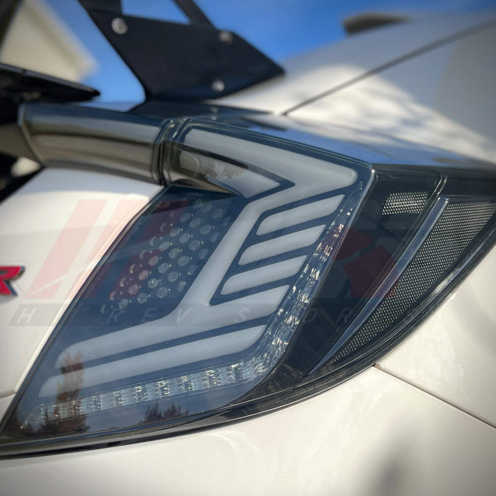 HRS 2017-21 Honda Civic 10th Gen Hatchback FK7 FK8 LED Tail Lights - V4