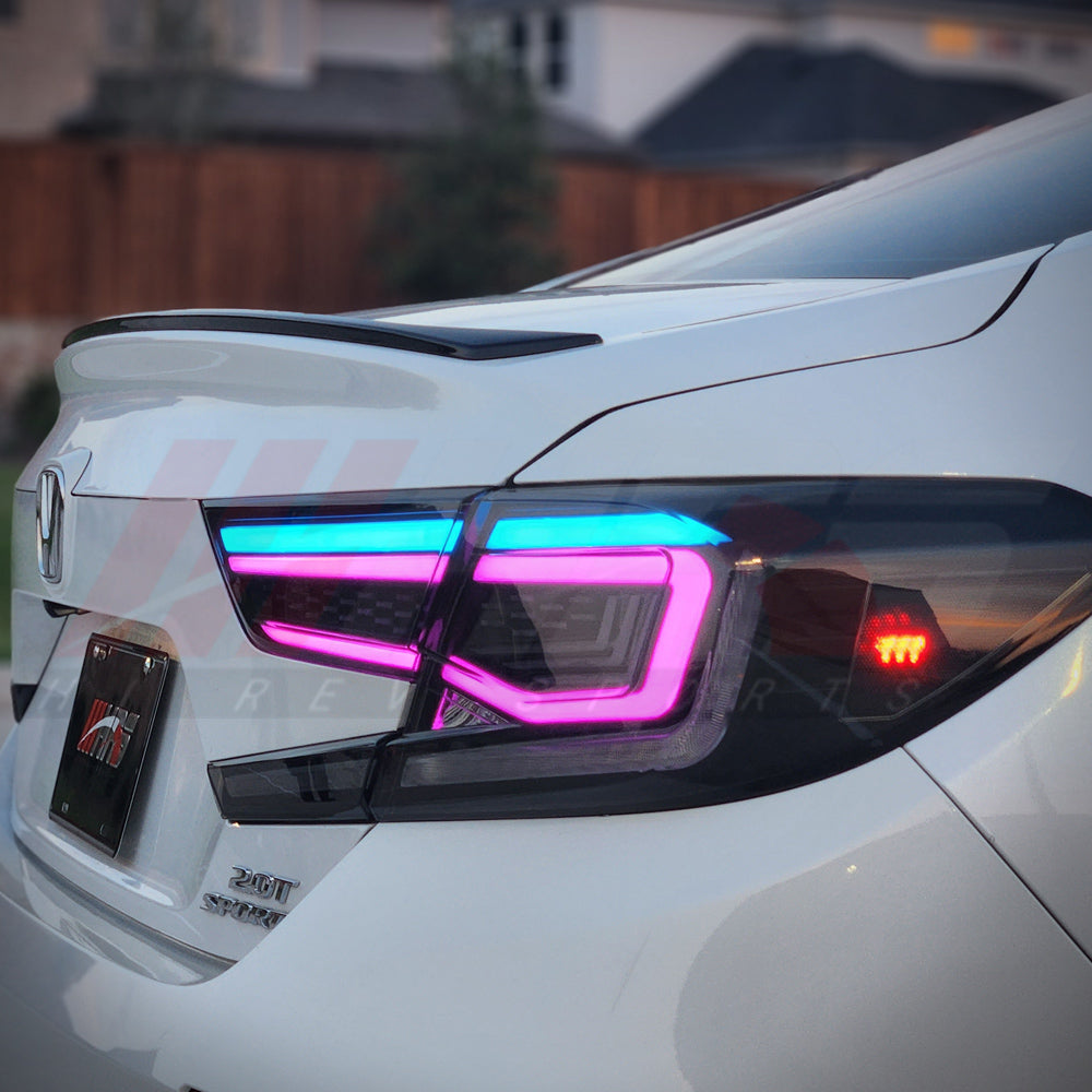 HRS 2018-22 Honda Accord LED Tail Lights - The Elite Series - RGB