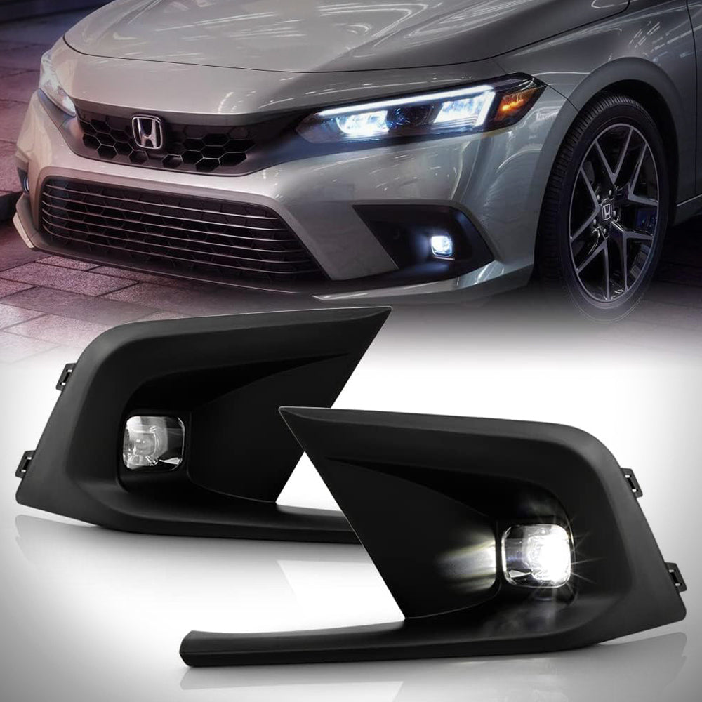 HRS 2022-24 Honda Civic 11th Gen Sedan/hatchback Front Lower Grille | Fog Lights | Covers