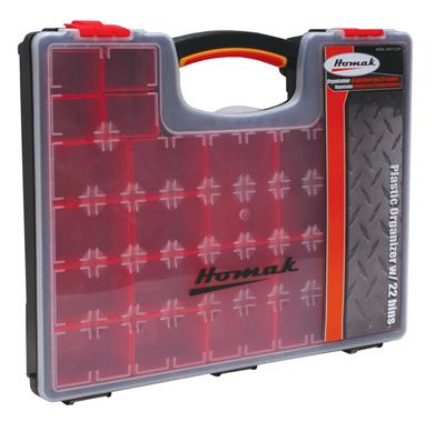 Homak Portable Organizers with Removable Bins