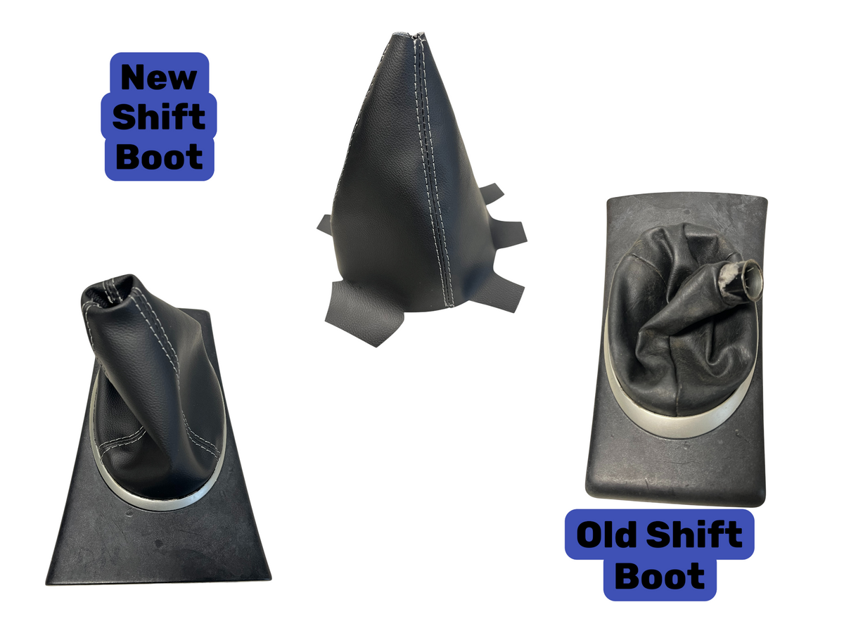 For Honda Civic 2001 2002 2003 2004 2005 Black Synthetic Leather Shift Boot Cover