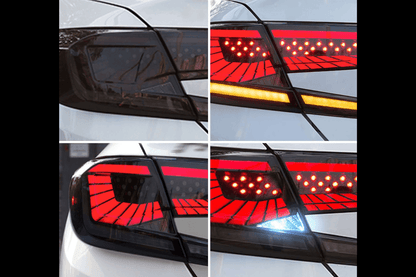 Honda Accord 10th Gen Smoked Dynamic LED Tail Lights (2018-2022)