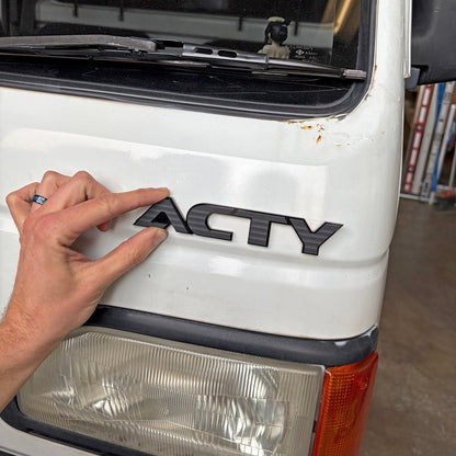 Honda Acty HA(1-4) & HH(1-4) (1988-1999) Front "ACTY" Emblem Replacement