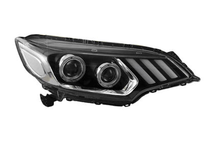 Honda Fit/Jazz 3rd Gen(GK/GH/GP) Black Demon Eyes Dual Beam Projector [Mustang Style] Headlights (2015 - 2020)