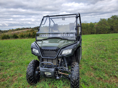 Honda Pioneer 500/520 - 2 Pc Windshield with Vent, Clamp, and Hard Coat Options