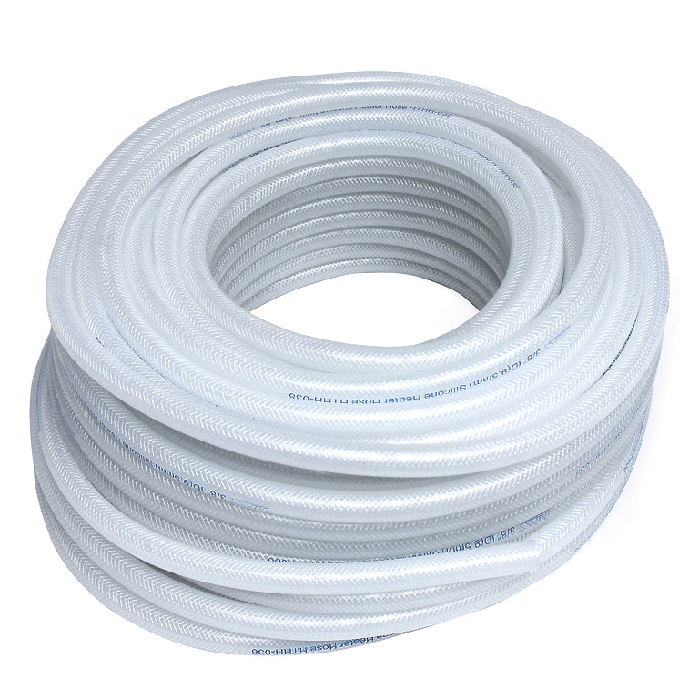 HPS High Temp 3/8" ID (9.5mm) Reinforced Silicone Heater Hose Clear - 100F