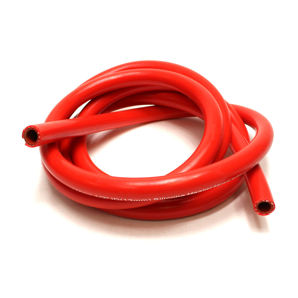HPS 5/16" ID Red High Temp Reinforced Silicone Heater Hose Tubing, 8mm ID