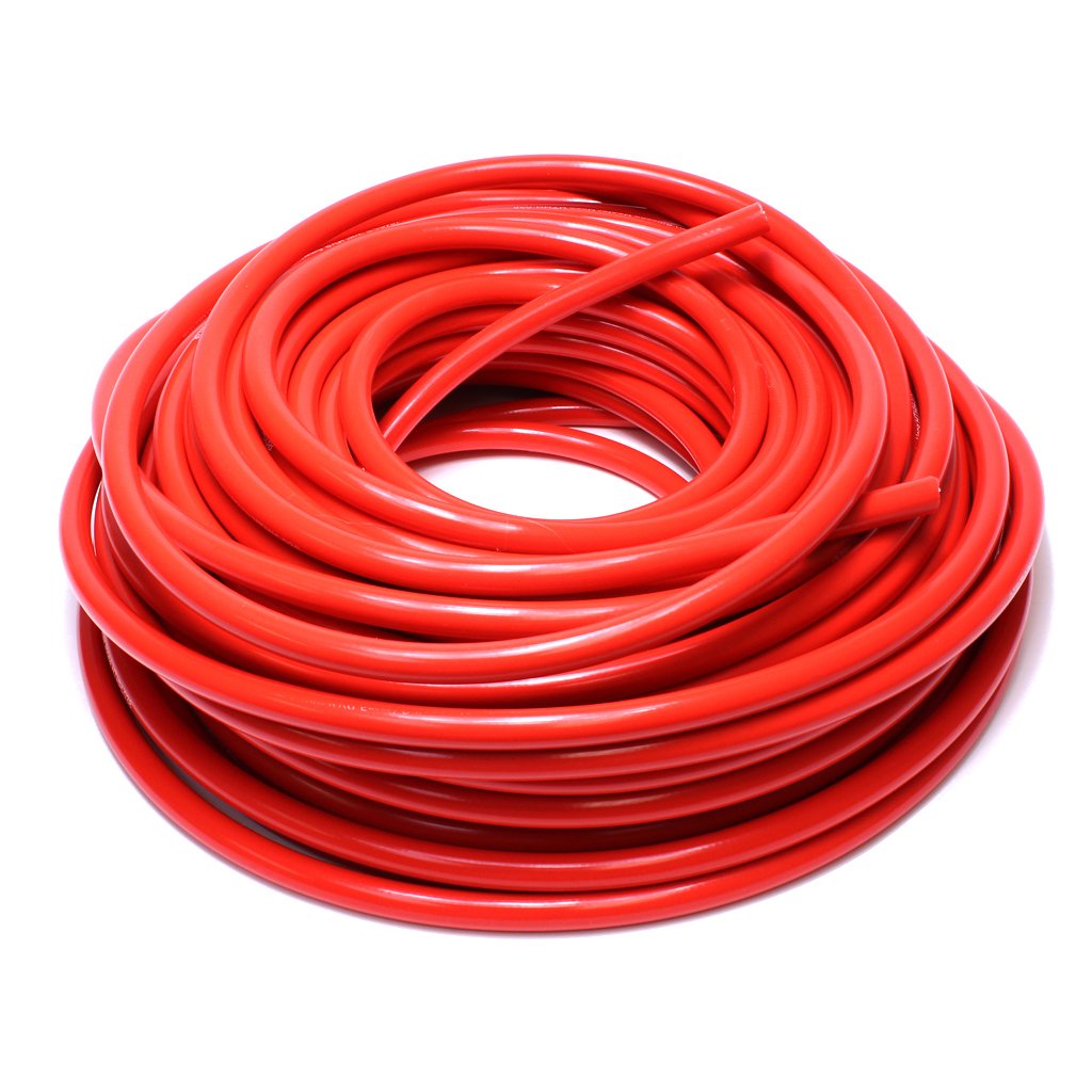 HPS 5/16" ID Red High Temp Reinforced Silicone Heater Hose Tubing, 8mm ID