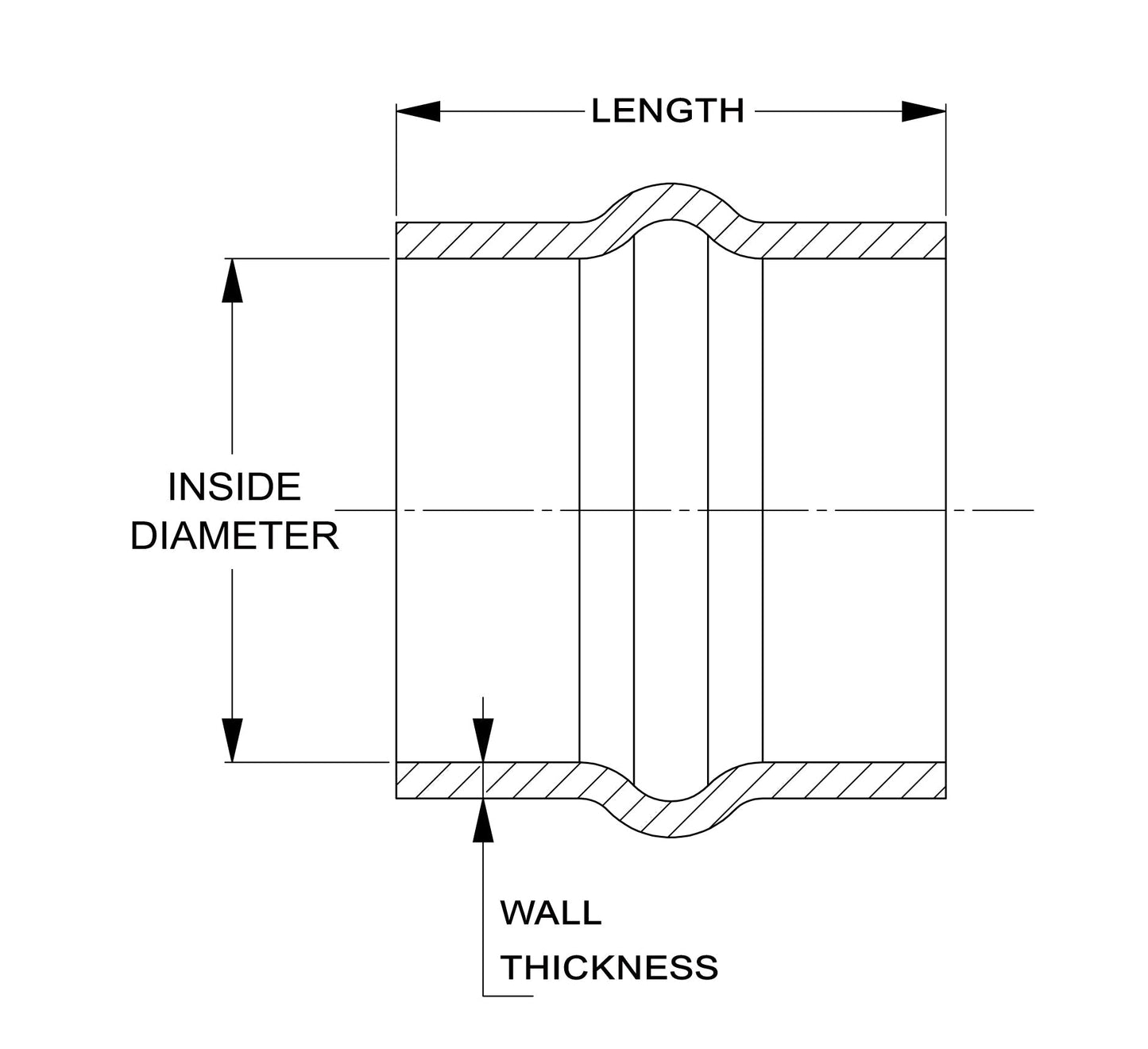HPS Performance Products HPS 7" ID, 6" Length, Silicone Straight Hump Coupler Hose Hot Side, Ultra High Temp 6-ply Aramid Reinforced, Max. Temperature: 500F, 178mm ID