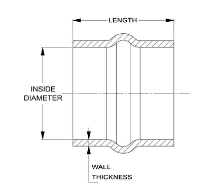 HPS Performance Products HPS 4-1/2" Silicone Single Hump Coupler Hose Hot Side, Ultra High Temp 4-ply Aramid Reinforced, Max. Temperature: 500F