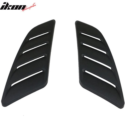 2015-2018 Ford Mustang V6 & EcoBoost GT Style Black Hood Vents PP