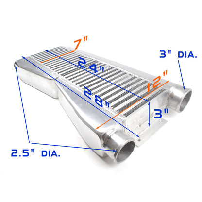 REV9 Twin Turbo Intercooler Type 1 (2 In / 1 Out)