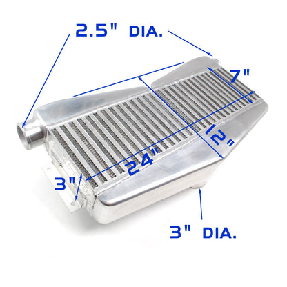 REV9 Twin Turbo Intercooler Type 2 (2 In / 1 Out)