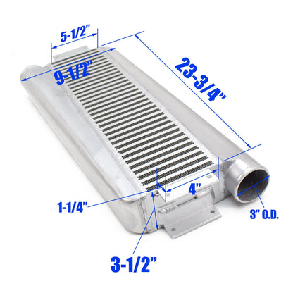 REV9 Universal Type-Z Intercooler, Aluminum Bar And Plate Design