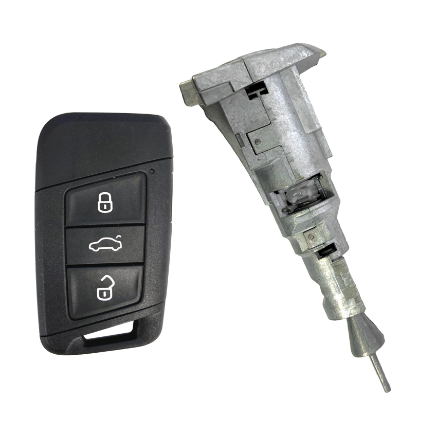 Volkswagen Jetta 2021-2022 OEM 4 Button Smart KESSY Key and/or Cylinder Lock Package | New