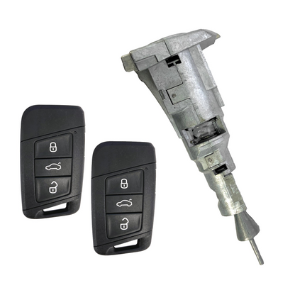 Volkswagen Jetta 2021-2022 OEM 4 Button Smart KESSY Key and/or Cylinder Lock Package | New