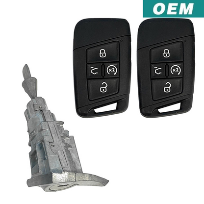 Volkswagen Jetta Tiguan 2020-2023 OEM 5 Button Smart KESSY Key and/or Cylinder Lock Package | New