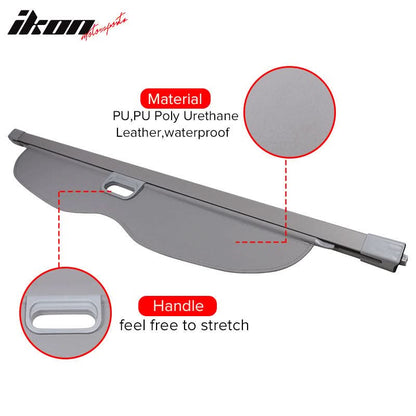 2011-2022 Grand Cherokee Rear Tonneau Cargo Cover Retractable Shade