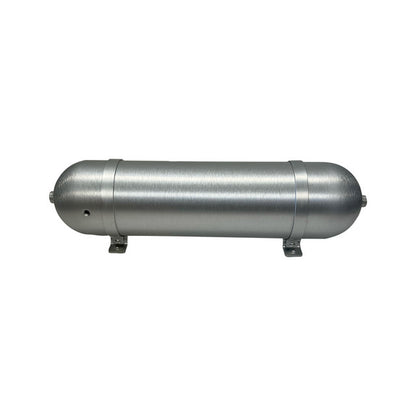 VERA AIR 4 Gallon Seamless Aluminum Air Tank - 27.5" Long (8) 1/4 NPT Ports