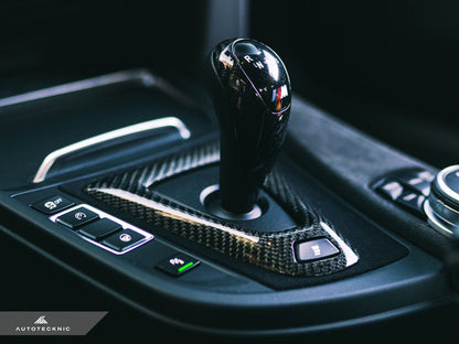 AutoTecknic Carbon Fiber Gear Selector Cover - BMW F87 M2 | M2 Competition