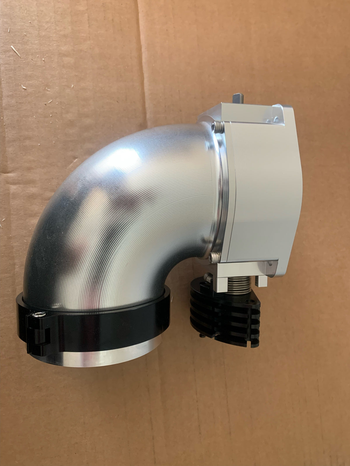 LS 4-Bolt 102MM Billet Throttle Body with 90 Degree 4" Elbow | HPI