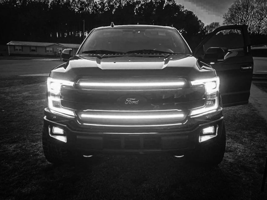 2018-2020 Ford F150 LED Grille Accent Bar – XL/STX/XLT/King Ranch/Lariat, 6500 K, IP67, No-Drill Install