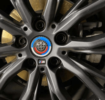 BMW Wheel Caps - Full Carbon Fiber 50th Anniversary Style