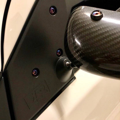 JDC Titanium Hardware for APR GT3 Mirrors | Evo 7/8/9