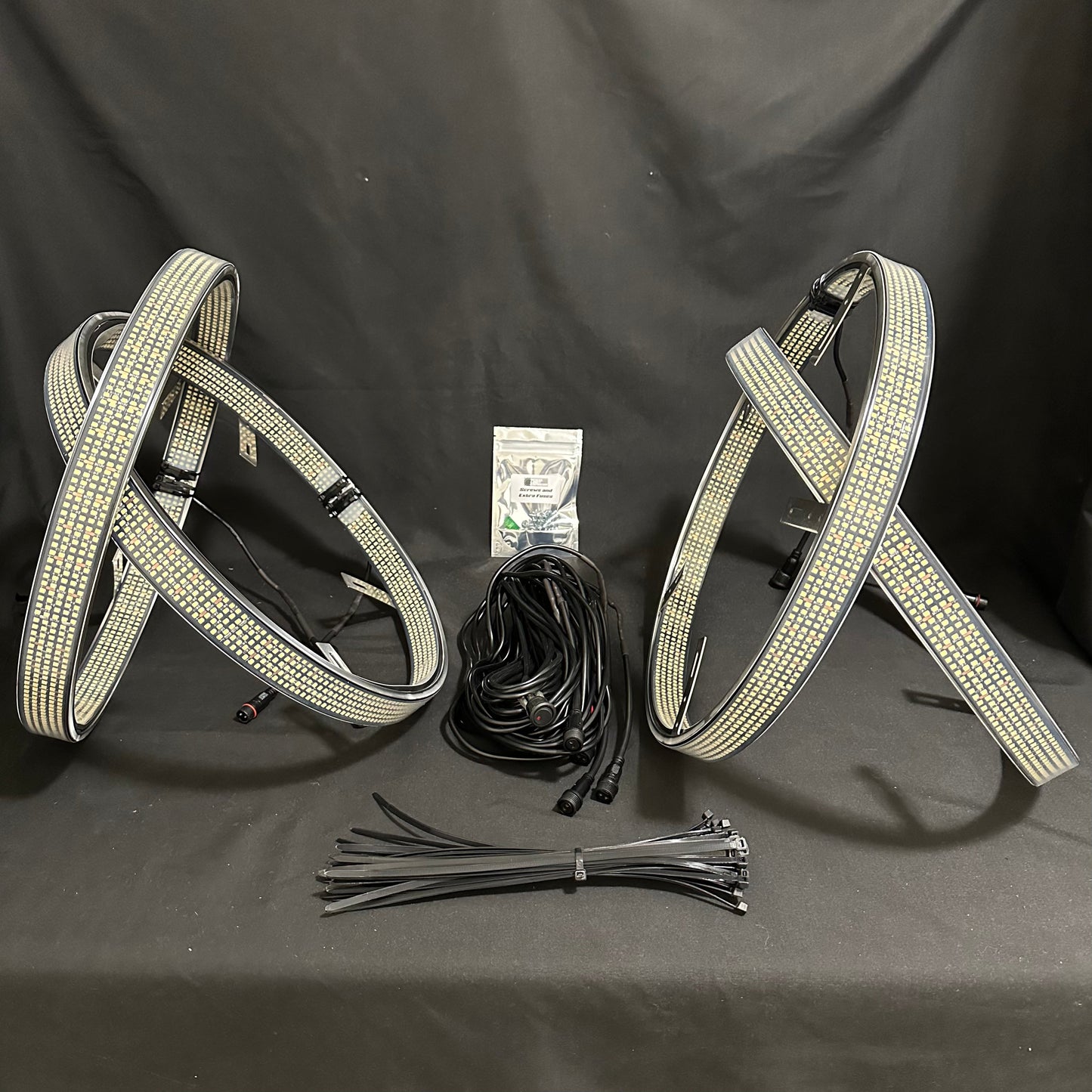 10 Row White High Density Wheel Lights