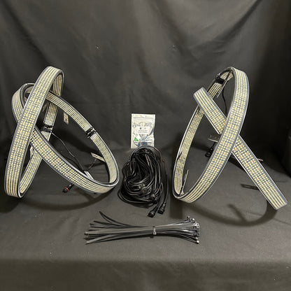 10 Row White High Density Wheel Lights
