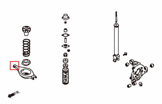 Megan Racing Rear Lower Shock Arm Inner Bushings for Infiniti G35 03-06 150% Harder MRS-NS-0308-II