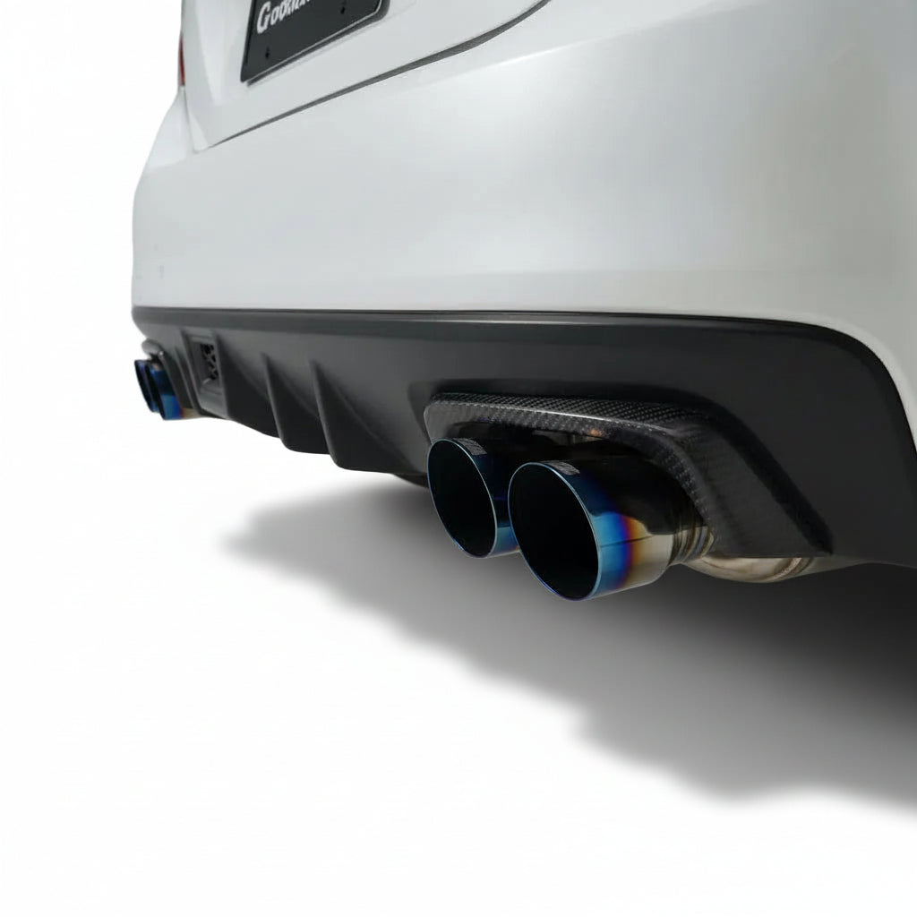 JDMuscle [15-21 WRX/STI] Pre-preg Carbon Fiber Exhaust Trim Covers *Clearance*No Returns*