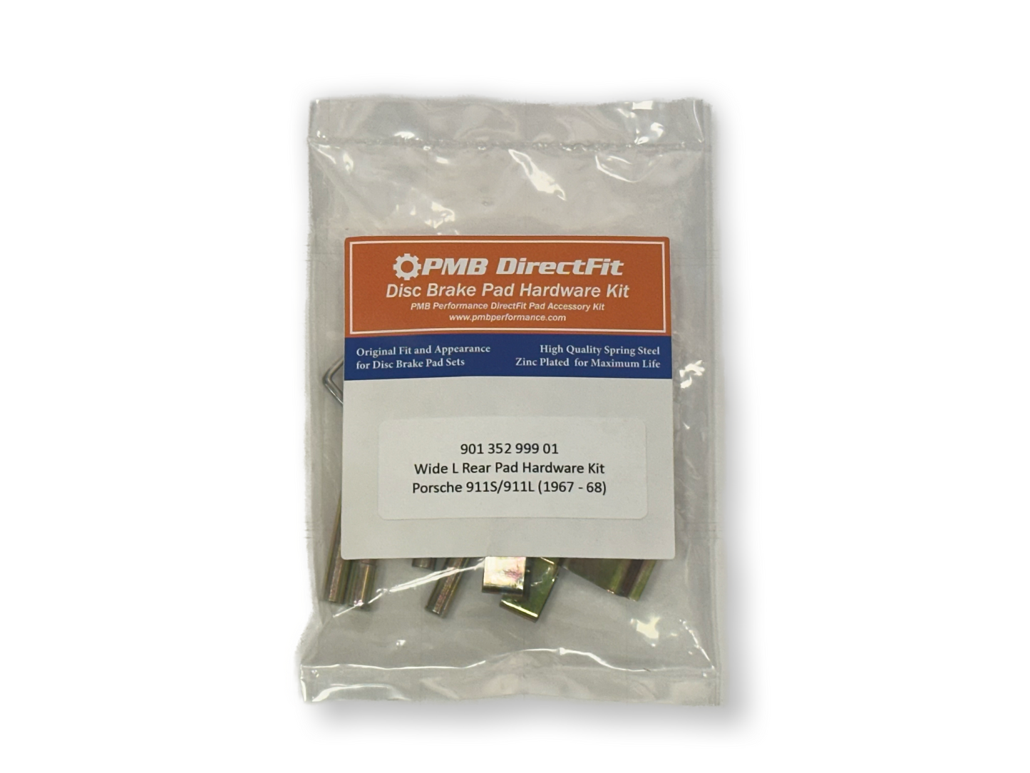 Porsche 911S and L Rear Pad Hardware Kits (1967-68)