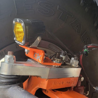 Dana 60 "Kingpin" & "Fusion 4x4" Steerable Knuckle Light Mounts