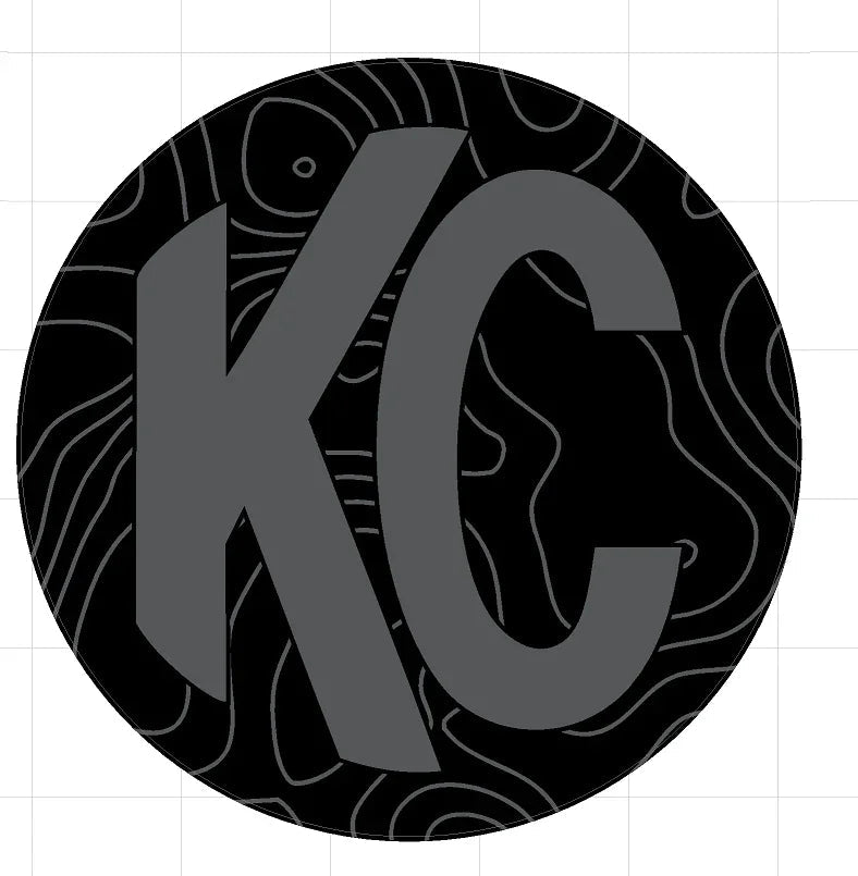 KC HiLITES Pro6 / Titan Gravity Light Cover Topo Overlays (Pair) - Universal